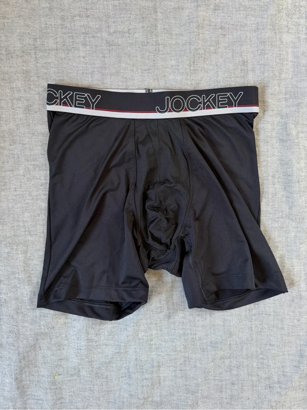 NWOT Jockey Black Men's Performance Boxer Briefs with Logo Waistband